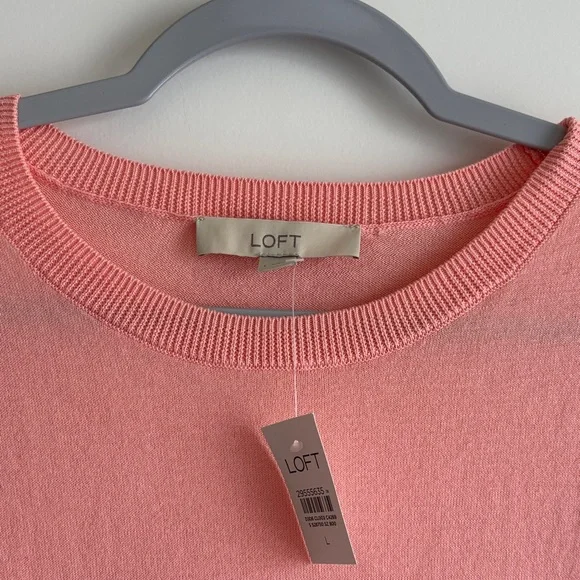 LOFT Coral Short Sleeve Top - Picture 2 of 6
